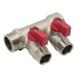 Коллектор запорный Kromwell 1 x 1/2 на 2 выхода EU.ST3042275 2x1x12_k Коллектор запорный Kromwell 1 x 1/2 на 2 выхода EU.ST3042275 2x1x12_k