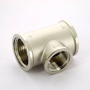 Тройник никелированный Tiemme 1x3/4x1 ВР-ВР-ВР 1500224 Тройник никелированный Tiemme 1x3/4x1 ВР-ВР-ВР 1500224