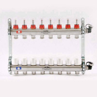 Коллекторная группа Uni-Fitt 450A 1 x 13 выходов 3/4 с расходомерами и воздухоотводчиками 450A4313