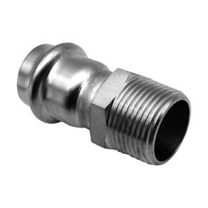 Муфта пресс Kromwell из нержавеющей стали с наружной резьбой 15х3/4 KW.SP901001505 Муфта пресс Kromwell из нержавеющей стали с наружной резьбой 15х3/4 KW.SP901001505