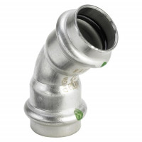 Угольник 45° Viega Sanpress Inox нержавеющая сталь 42 мм 435363