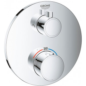 Термостат для душа GROHE Grohtherm с переключателем на 2 положения хром 24076000