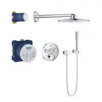 Душевая система с термостатом Grohe Grohtherm SmartControl и верхним душем Rainshower 310 хром 34709000