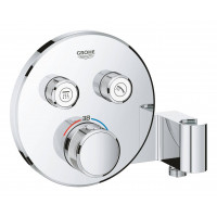 Термостат для душа GROHE Grohtherm SmartControl внешняя часть на 2 выхода с держателем хром 29120000