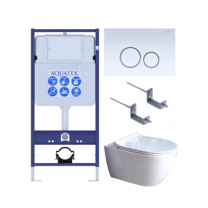 Комплект инсталляции 4 в 1 Aquatek Поларис (рама Standard, унитаз AQ0700-01, сиденье soft-close, панель KDI-0000015) ПОЛАРИС-01-015 Комплект инсталляции 4 в 1 Aquatek Поларис (рама Standard, унитаз AQ0700-01, сиденье soft-close, панель KDI-0000015) ПОЛАРИС-01-015
