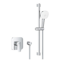 Душевой комплект GROHE CUBEO со смесителем скрытого монтажа и гарнитуром Tempesta Cube 110 хром 1053350000