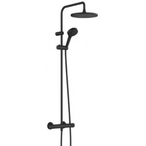 Душевая система hansgrohe Vernis Blend Showerpipe 240 с термостатом черный матовый 26426670 Душевая система hansgrohe Vernis Blend Showerpipe 240 с термостатом черный матовый 26426670