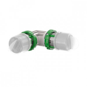 Угольник 90° Comap SkinPress PPSU 16 мм пресс 9090W16 Угольник 90° Comap SkinPress PPSU 16 мм пресс 9090W16