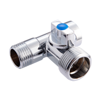 Кран-тройник запорный General Fittings Premium 1/2x3/4x1/2 ВНН PN 10 BV.462.040504
