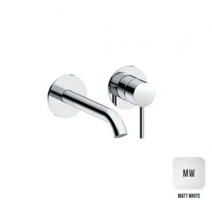 Внешняя часть смесителя для раковины Almar Washbasin излив 160-185 мм белый матовый E210054.MW Внешняя часть смесителя для раковины Almar Washbasin излив 160-185 мм белый матовый E210054.MW