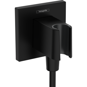 Шланговое подсоединение с держателем для душа hansgrohe FixFit Porter E матовый черный 26889670 Шланговое подсоединение с держателем для душа hansgrohe FixFit Porter E матовый черный 26889670