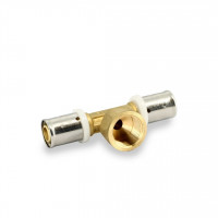 Тройник пресс с внутренней резьбой General Fittings 16 х 1/2 х 16 мм 707G6261