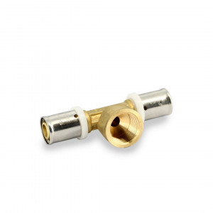 Тройник пресс с внутренней резьбой General Fittings 16 х 1/2 х 16 мм 707G6261 Тройник пресс с внутренней резьбой General Fittings 16 х 1/2 х 16 мм 707G6261