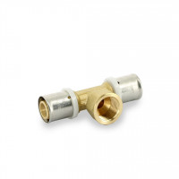 Тройник пресс с внутренней резьбой General Fittings 20 х 1/2 х 20 мм 707G7271