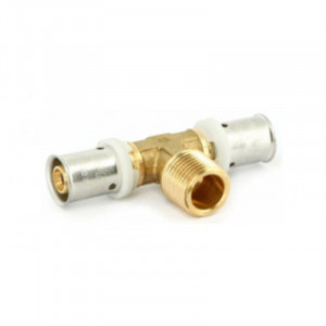 Тройник пресс с наружной резьбой General Fittings 20 х 1/2 х 20 мм 708G7271 Тройник пресс с наружной резьбой General Fittings 20 х 1/2 х 20 мм 708G7271