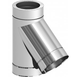 Тройник дымохода Jeremias DW-eco 45° 200 мм EDW12200