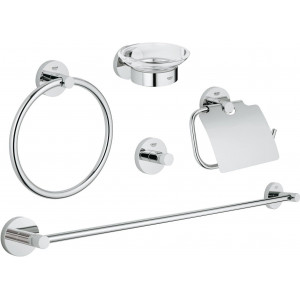 Набор аксессуаров для ванной Grohe Essentials 5 в 1 хром 40344001