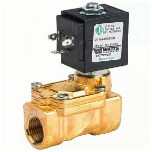 Клапан электромагнитный Watts 850T 1/2 PN25 нормально закрытый 10023639