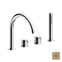 Смеситель на борт ванны Almar Mixers на 4 отверстия латунь PVD E214006.HB
