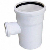 Тройник REHAU RAUPIANO PLUS 87° 110/75 мм полипропилен 11213441001