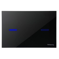 Панель смыва TECE TECEspring lux стекло черное глянцевое S249702