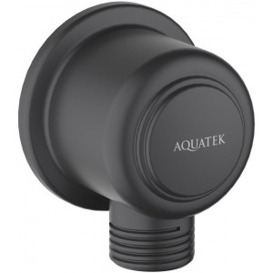 Шланговое подсоединение Aquatek КЛАССИК матовый черный AQ2461MB