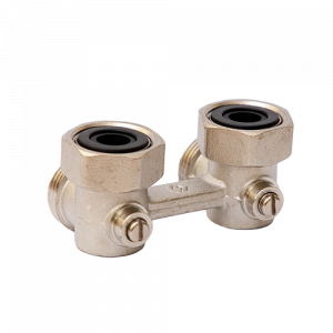 Узел нижнего подключения Hogart Premium угловой H-образный 3/4 x 3/4 шаровой TR4250505