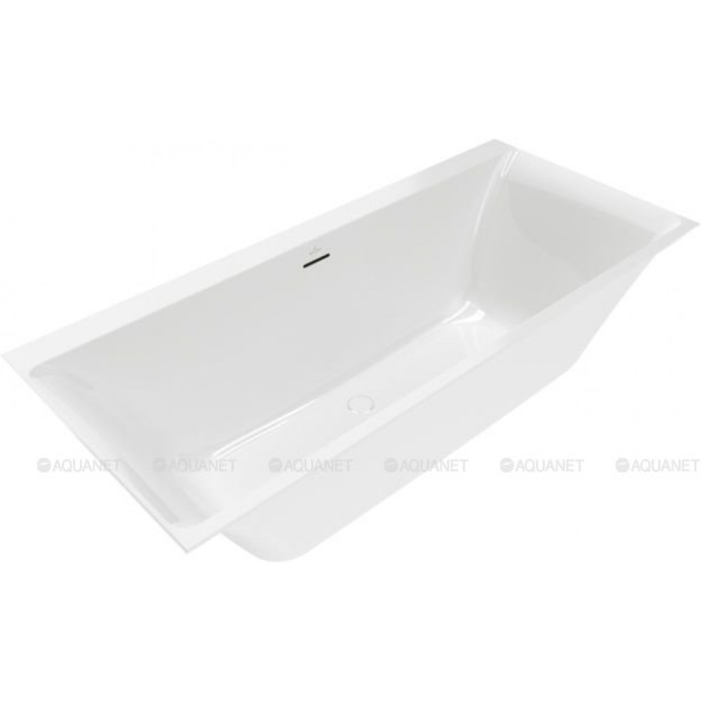 Ванна квариловая Villeroy & Boch Subway 3.0 180x80 см комплект с ножками и сливом-переливом UBQ180SBW2DV-01