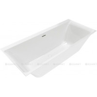 Ванна квариловая Villeroy & Boch Subway 3.0 180x80 см комплект с ножками и сливом-переливом UBQ180SBW2DV-01
