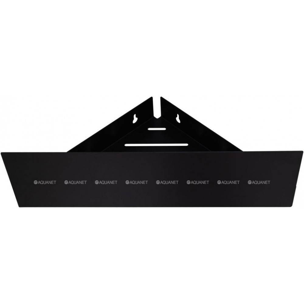 Полка Aquanet Магнум 280х280х120 мм угловая черный матовый 00302225