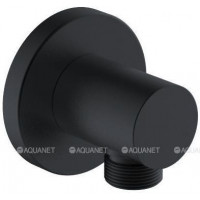Шланговое подсоединение Aquanet Static черный матовый AF330-92B