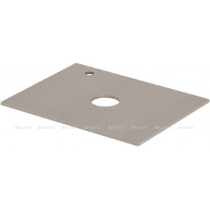 Столешница Aquanet Flat 60 с отверстием слева бежевая 00345774 Столешница Aquanet Flat 60 с отверстием слева бежевая 00345774