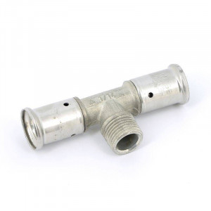 Тройник пресс латунный HENCO с наружной резьбой 20x1/2x20 14P-200420