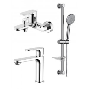 Набор смесителей 3 в 1 Aquatek АЛЬФА (AQ1910CR+AQ1940CR+AQ2013CR) AQ1930CR Набор смесителей 3 в 1 Aquatek АЛЬФА (AQ1910CR+AQ1940CR+AQ2013CR) AQ1930CR