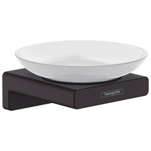 Мыльница Hansgrohe AddStoris черный матовый 41746670 Мыльница Hansgrohe AddStoris черный матовый 41746670