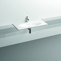 Раковина Kerasan Shape 102х52 см встраиваемая 1 отверстие белый глянцевый 547001