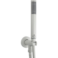 Душевой комплект Bossini Zen с лейкой держателем и шлангом белый матовый C12002C.045