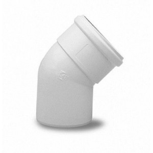 Отвод полипропиленовый BAXI 45° 80 мм HT 71405931 Отвод полипропиленовый BAXI 45° 80 мм HT 71405931