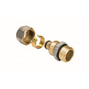 Муфта обжимная Henco с наружной резьбой 26x1 1-2606-S Муфта обжимная Henco с наружной резьбой 26x1 1-2606-S