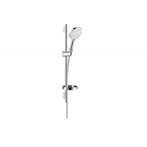 Душевой гарнитур Hansgrohe Raindance Select S 120 3jet со штангой 650 мм белый/хром 26630400 Душевой гарнитур Hansgrohe Raindance Select S 120 3jet со штангой 650 мм белый/хром 26630400