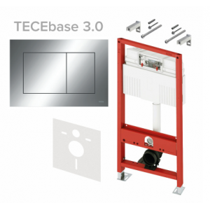 Инсталляция для унитаза TECE TECEbase 3.0 500х230х1320 мм клавиша TECEnow хром N500412