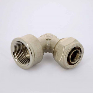 Угольник обжимной Uni-Fitt никелированный 20х3/4 ВР 664N7300