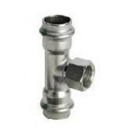 Тройник Viega Sanpress Inox с SC-Contur ВР 28x1x28 мм нержавеющая сталь 2317.2 449506