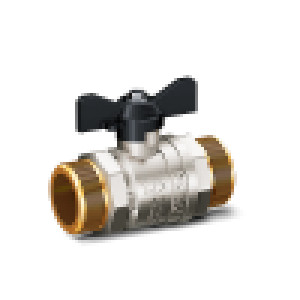 Кран шаровой латунный LD Pride 47.25.Н-Н.Б 1 Н-Н бабочка LD 47.304.25