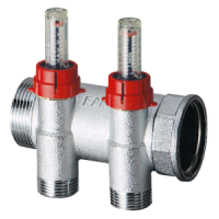 Коллектор запорный FAR 1 ВР-НР с расходомерами 3 отвода M24x19 FK 3970 C103