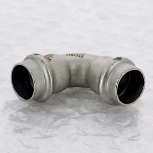 Отвод пресс 90° Viega Sanpress Inox нержавеющая сталь 18 мм 435646