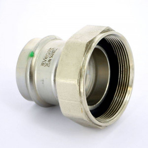 Муфта пресс Viega Sanpress Inox с накидной гайкой 54х2 1/2 нержавеющая сталь 437992 Муфта пресс Viega Sanpress Inox с накидной гайкой 54х2 1/2 нержавеющая сталь 437992