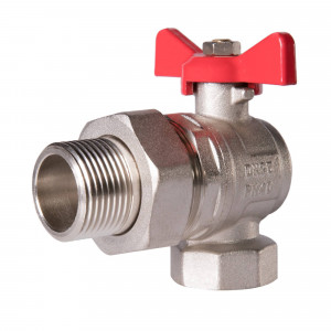 Кран шаровой угловой Royal Thermo OPTIMAL 1 НГ бабочка RTE 07.025 Кран шаровой угловой Royal Thermo OPTIMAL 1 НГ бабочка RTE 07.025