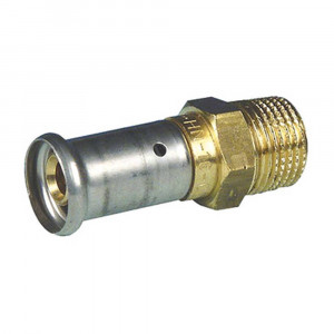 Муфта Henco латунь пресс 16x3/4 НР 1647029 Муфта Henco латунь пресс 16x3/4 НР 1647029