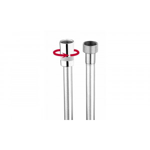 Душевой шланг Bossini Cromolux 1500 мм армированный нейлон хром A00167C.030.1 Душевой шланг Bossini Cromolux 1500 мм армированный нейлон хром A00167C.030.1
